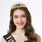 Gold Crown Princess Tiara Headband with Combs for Girls - Crystal Tiaras for Party Hair Accessories